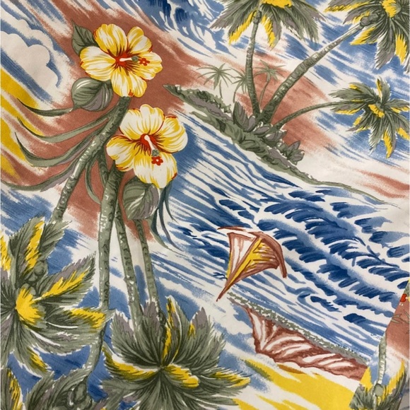 Mens Vintage Tommy Hilfiger Swim Trunks Tropical Print XL - Picture 6 of 6